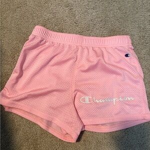 Girls youth Large Champion pink athletic shorts